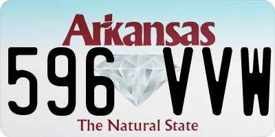 AR license plate 596VVW
