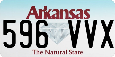 AR license plate 596VVX