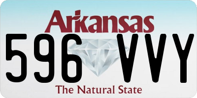 AR license plate 596VVY