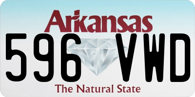 AR license plate 596VWD