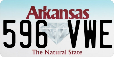 AR license plate 596VWE