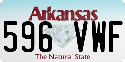 AR license plate 596VWF