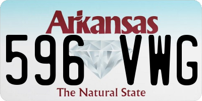 AR license plate 596VWG