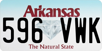 AR license plate 596VWK