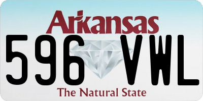 AR license plate 596VWL