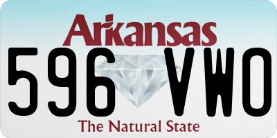 AR license plate 596VWO
