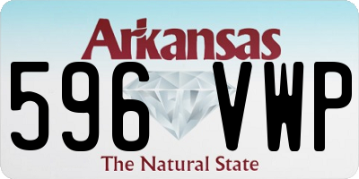 AR license plate 596VWP