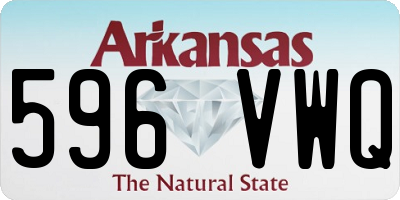 AR license plate 596VWQ