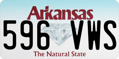 AR license plate 596VWS