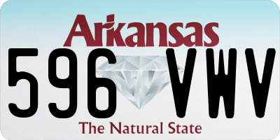 AR license plate 596VWV