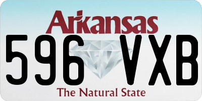 AR license plate 596VXB