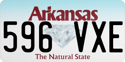 AR license plate 596VXE