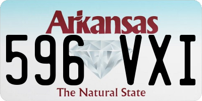 AR license plate 596VXI