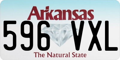 AR license plate 596VXL