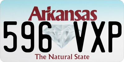 AR license plate 596VXP