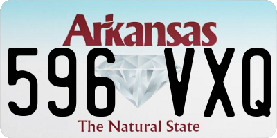 AR license plate 596VXQ
