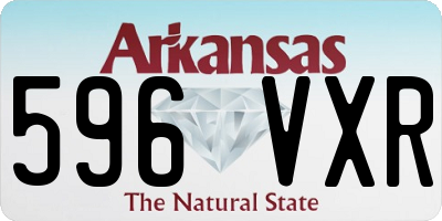 AR license plate 596VXR