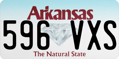AR license plate 596VXS