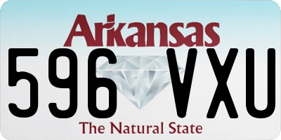 AR license plate 596VXU