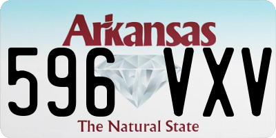 AR license plate 596VXV