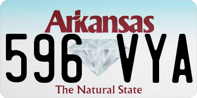 AR license plate 596VYA