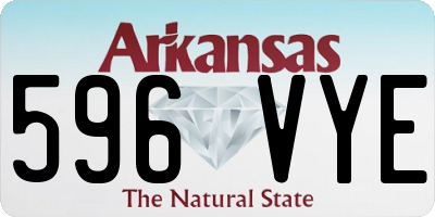 AR license plate 596VYE