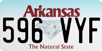 AR license plate 596VYF