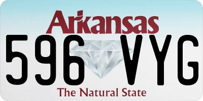 AR license plate 596VYG