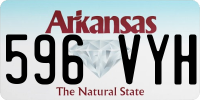 AR license plate 596VYH