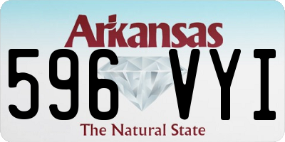 AR license plate 596VYI