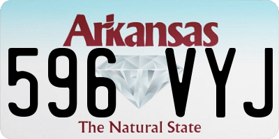 AR license plate 596VYJ