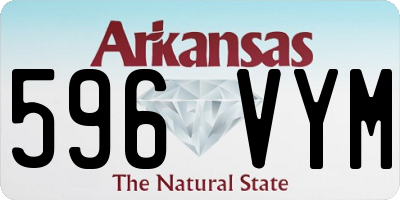 AR license plate 596VYM
