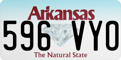 AR license plate 596VYO