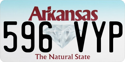 AR license plate 596VYP