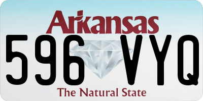 AR license plate 596VYQ
