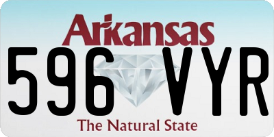 AR license plate 596VYR