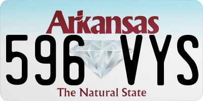 AR license plate 596VYS