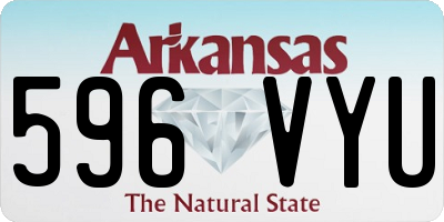AR license plate 596VYU