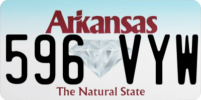 AR license plate 596VYW