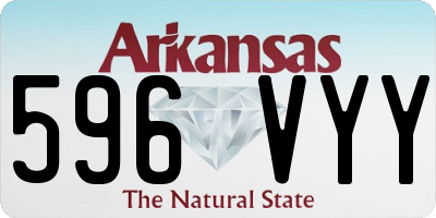 AR license plate 596VYY