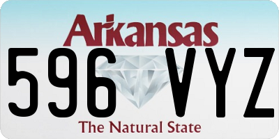AR license plate 596VYZ