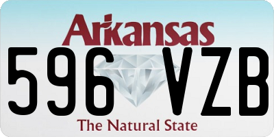 AR license plate 596VZB