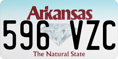 AR license plate 596VZC