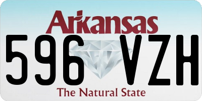 AR license plate 596VZH