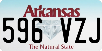 AR license plate 596VZJ