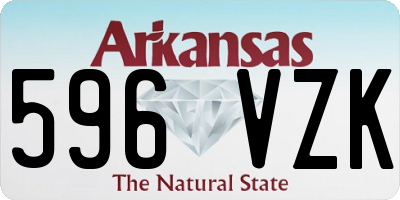 AR license plate 596VZK