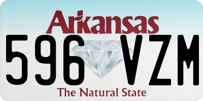 AR license plate 596VZM