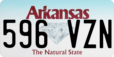 AR license plate 596VZN
