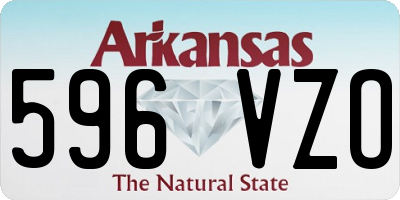 AR license plate 596VZO