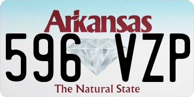 AR license plate 596VZP